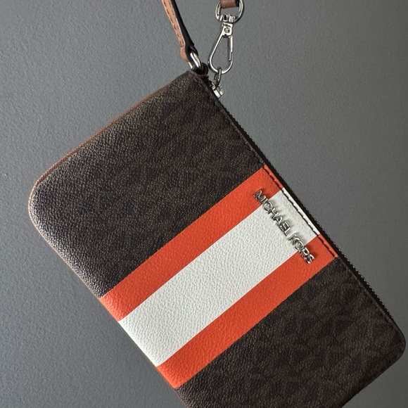 Michael Kors Brown and Orange Wallet - Picture 1 of 9